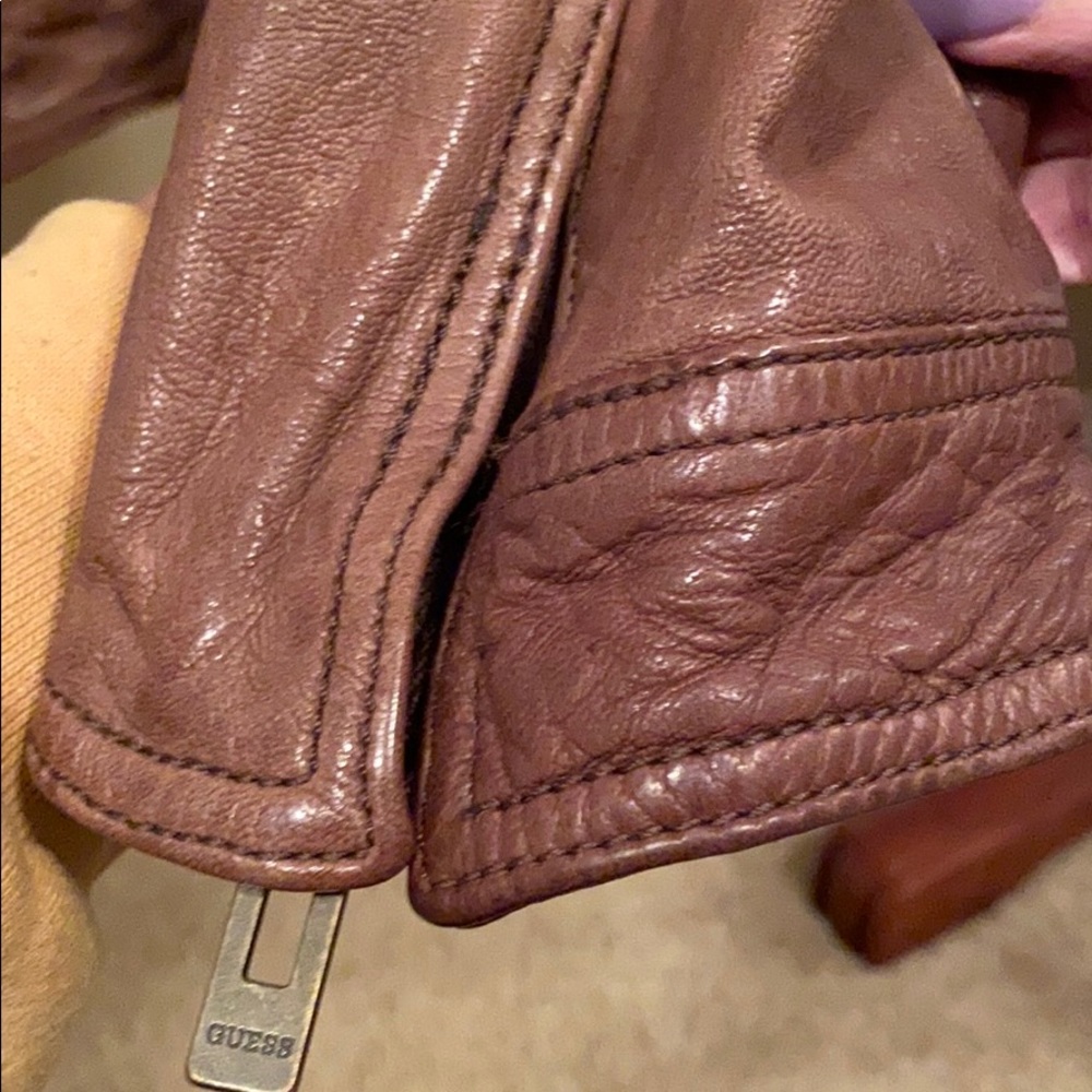 Guess Jeans Leather Jacket - Picture 5 of 8